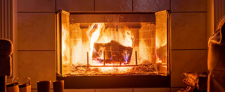 Mendota Hearth Landscape Fireplace Installation in New Castle, Pennsylvania
